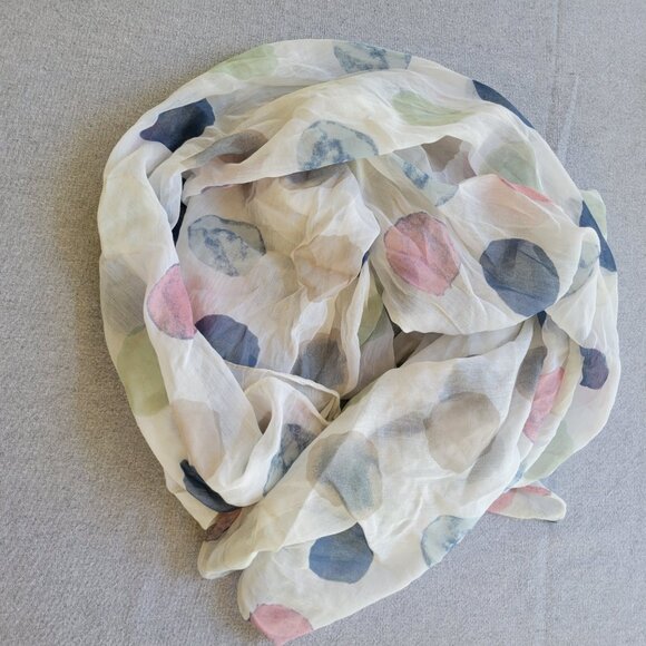 Summer Scarf - Pastel Polka-dots - Picture 2 of 3